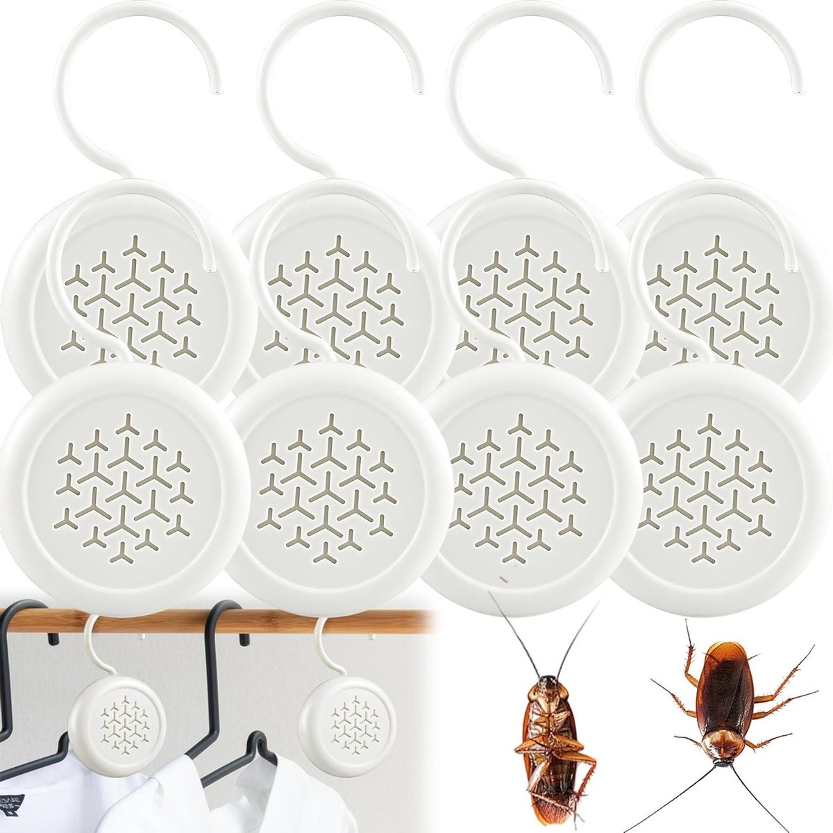 Effectieve Moth Killer Set van 8 Stuks voor Kledingkasten, Insectenbestrijding en Schimmelpreventie, Ideaal voor Kasten, Lades en Slaapkamers