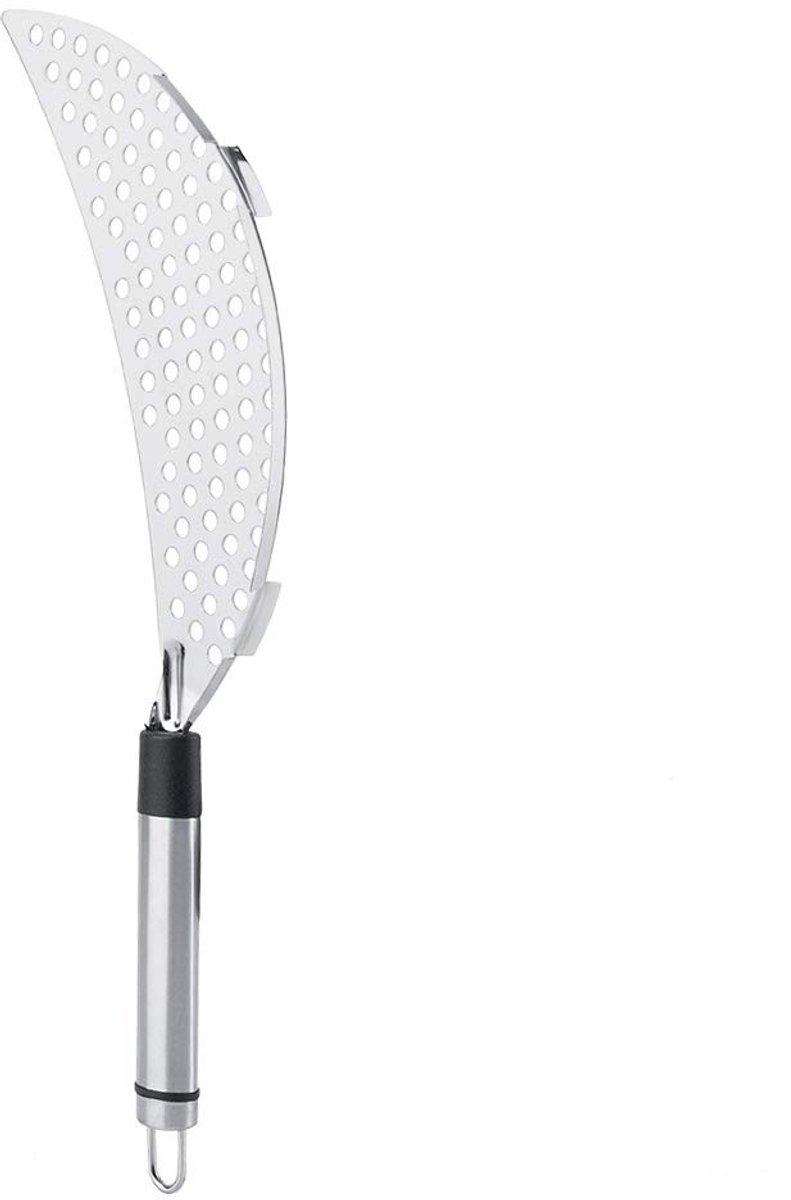 Dailygoods - Roestvrijstalen Pasta Zeef met Handvat, 36,5 x 6,5 cm