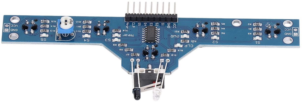 Dailygoods - 5-Kanaals IR Sensor Module voor Robot Speelgoed met Infrarood Tracking
