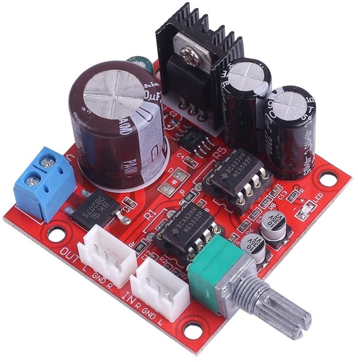 Dailygoods - Innovra - Dailygoods - Dual NE5532 Voorversterkerbord met Potentiometer