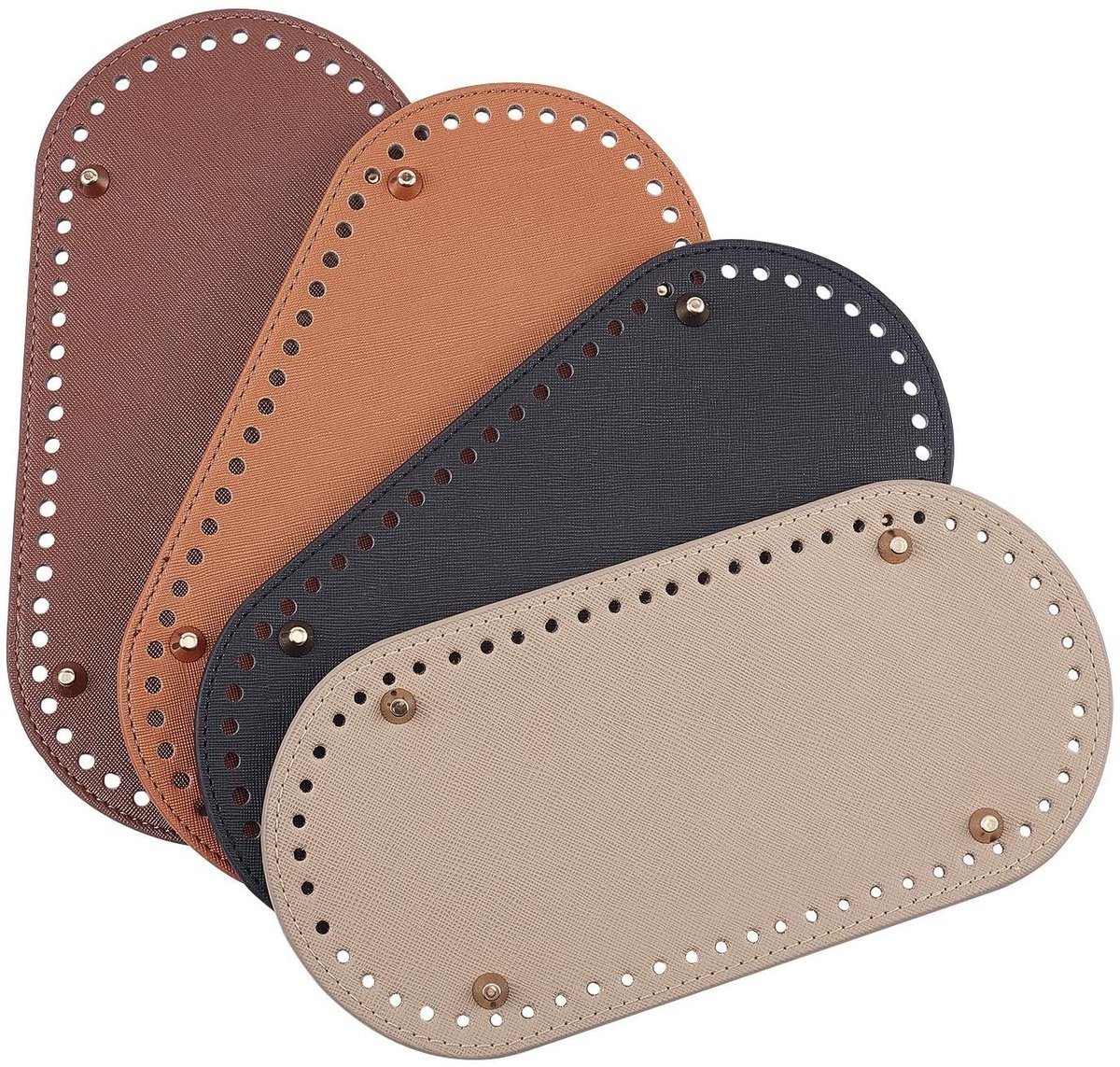 Dailygoods - Set van 4 Gehaakte Bodemtassen voor DIY Accessoires