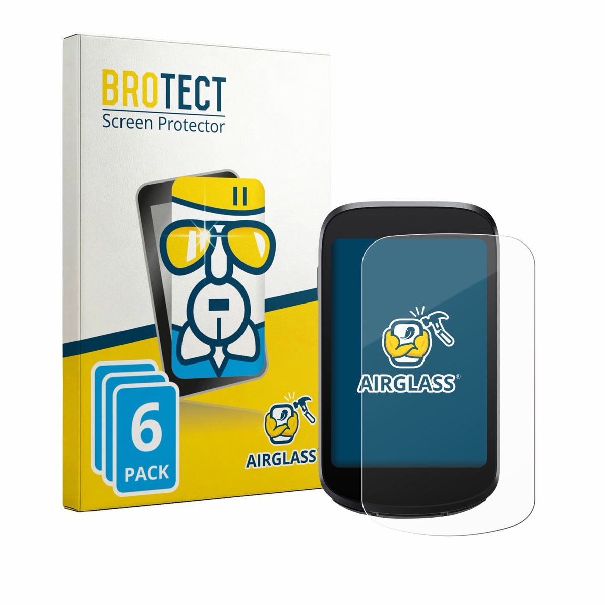 Screenprotector 6 Stuks voor iGPSPORT BSC500 Beschermglas transparant