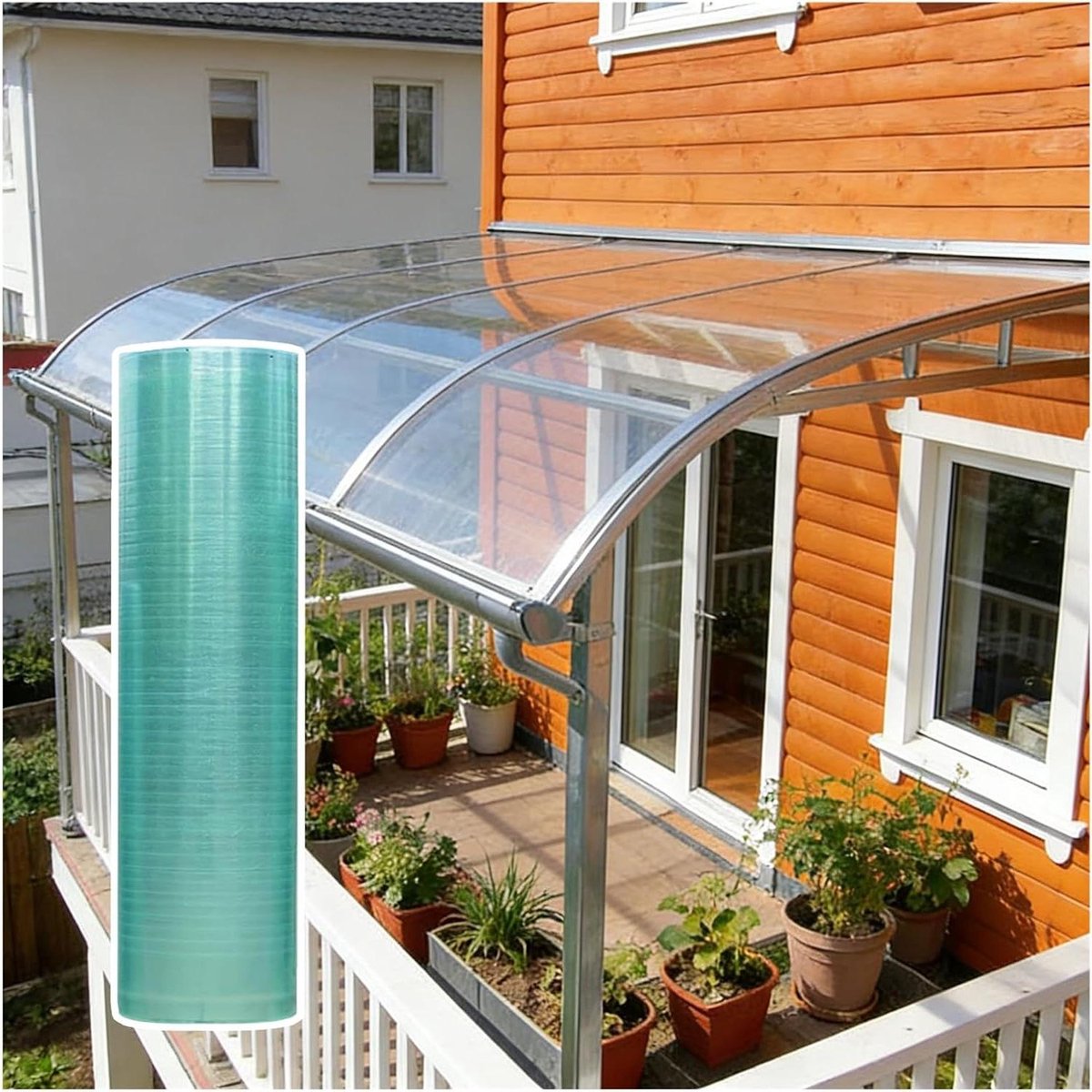 Golfplaten Polycarbonaat - Dakplaten Weerbestendig - Buitenruimte Bedekken - UV-bestendig 
