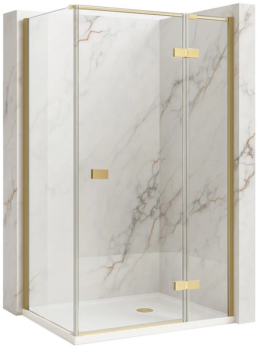 Rea - Atlas - Douchecabine - Gouden Scotch 90X90 Left - 90X90X200Cm