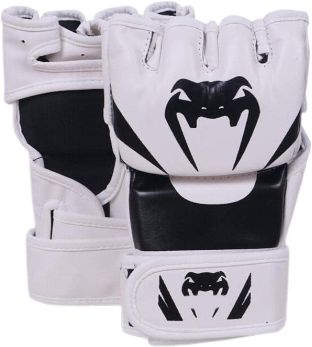 MMA Handschoenen - Bokshandschoenen Sparring - Sport Training - Ademend Hol Ontwerp - 26 x 12 cm - Zwart