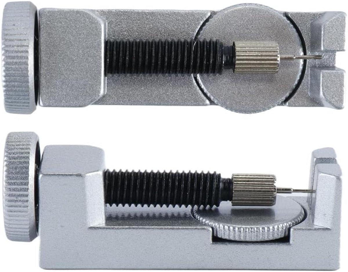 Horlogeband Versteller - Band Reparatie - Horloge Maat Aanpassen - Metaal Met Pinnen - 14 cm - Zilver
