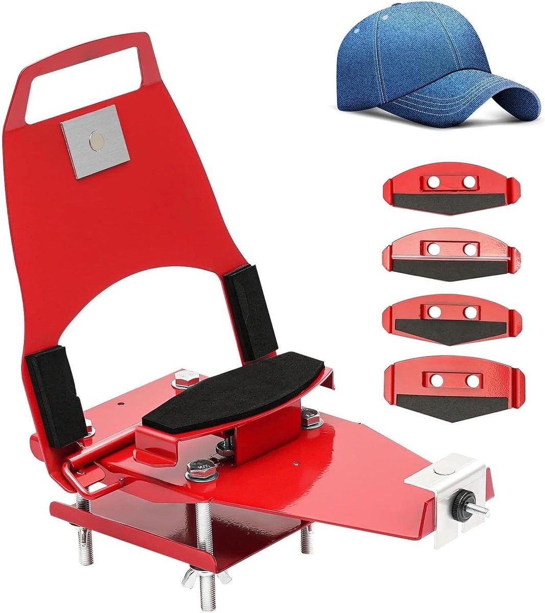 Handmatige Zeefdrukker - Kleding Printer - Doe-het-zelf Afdrukken - Verwisselbare Platen - 31x34x31 cm - Rood