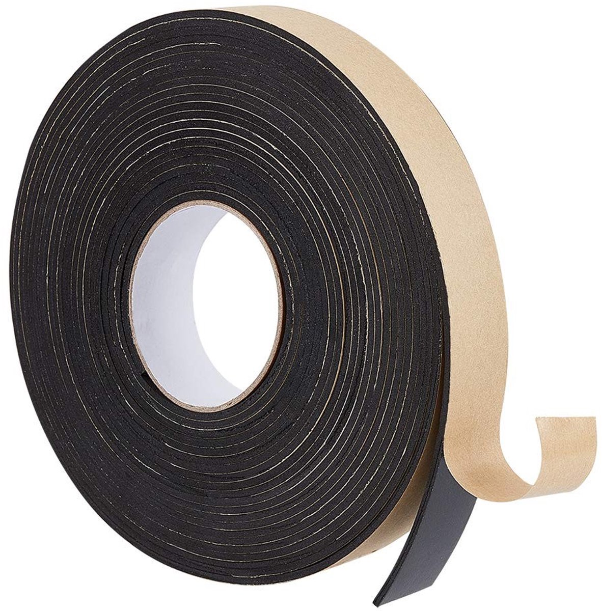 Cosensi - Dailygoods - Zelfklevende Schuimstrip - Afdichtingstape - Weerbestendig en Geluidsisolatie - Zwart - Raam- en Deurafdichting - 10 Meter per Rol