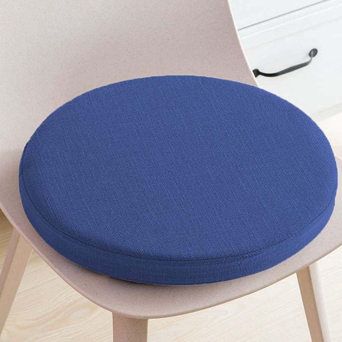 Eetstoel Kussen - Zitkussen Tuinstoel - Comfortabel Zitten - Wasbare Hoes Rits - 45x45x3cm