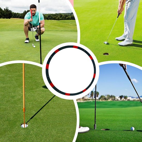 Golf Putting Cirkels - Oefen Cirkels - Golf Vaardigheden Trainen - Ultradun Flexibel Ontwerp - Tot 182cm Diameter - Groen van GOLF — afbeelding 4