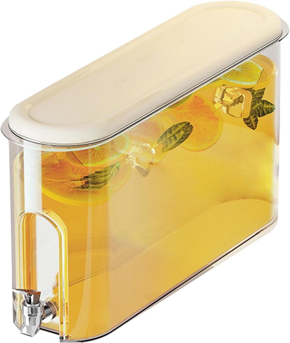 Drank Dispenser - Drankkan Koelkast - Dranken Koelen - Lekvrije Kraan - 4 Liter - Multicolor