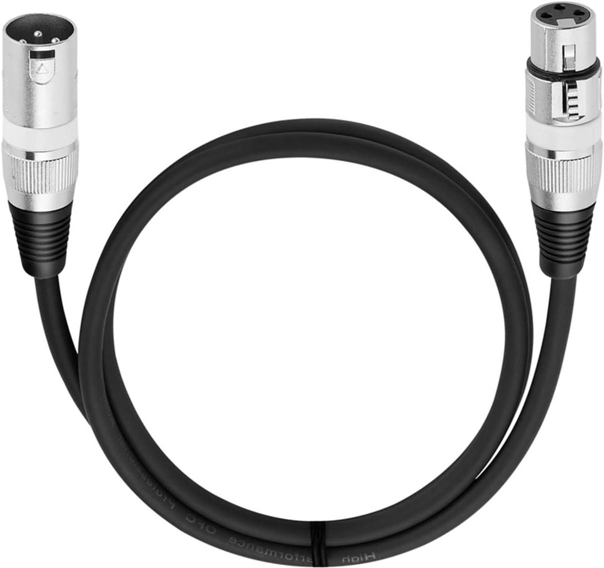 XLR Kabel - Microfoon Kabel - Audio Verbinding - Koperen Afscherming - 6 Meter - Wit