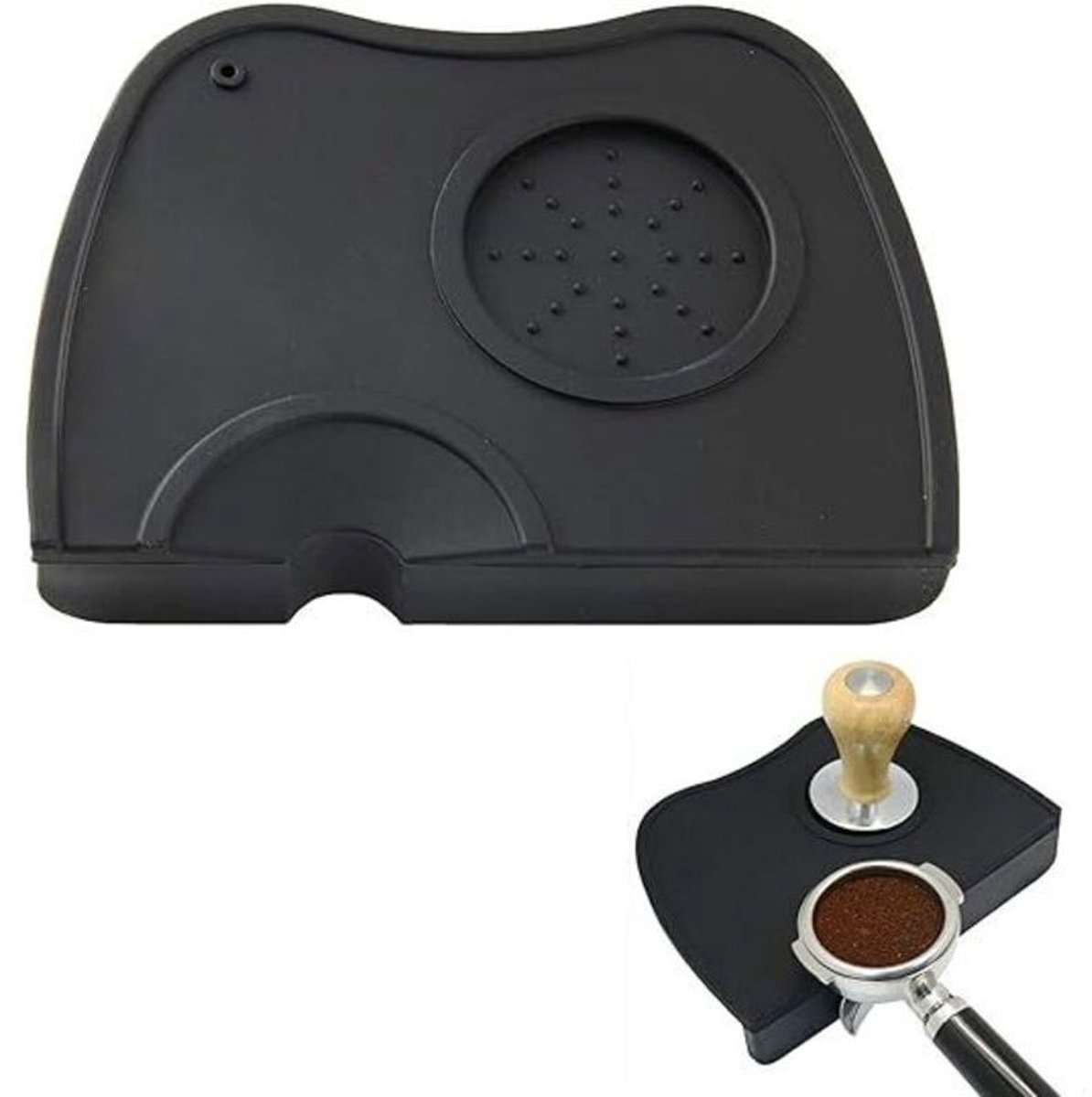 Espressostampermat, koffietampermat, koffietamperpad, koffietamperhouder, geschikt voor barista-gereedschap, thuiskeukens en cafés.