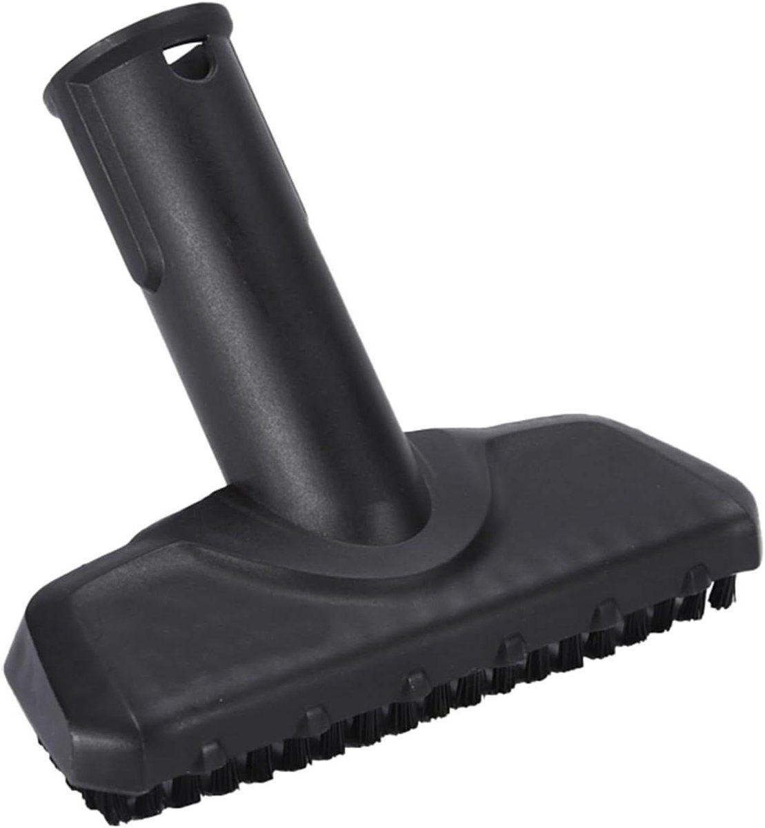 Handopzetstuk Stoomreiniger - Borstelkop Accessoire - Grondige Reiniging - Hoge Temperatuur Ontsmetting - 15.8 x 10 cm - Zwart