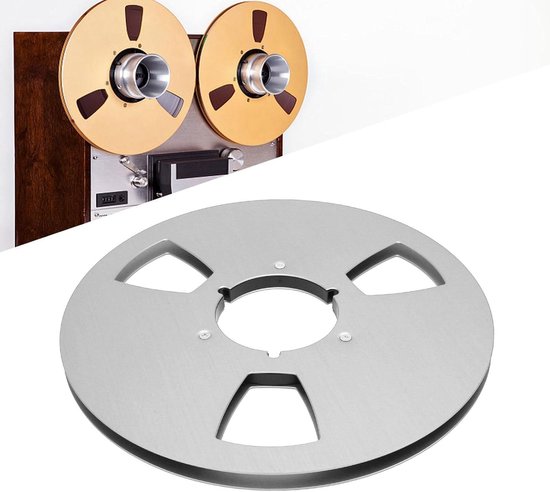 Lege 1/4 10.5 Inch Tape Reel met 3 Gaten, Professionele Aluminium Leeg Spoel voor Bandrecorder en Geluidsopnames — afbeelding 4