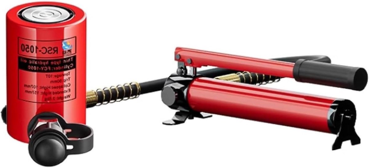 Hydraulische Krik - Cilinderkrik Pomp - Zwaar Werk - Multi-Angle Gebruik - 50 Ton Capaciteit - Metaal