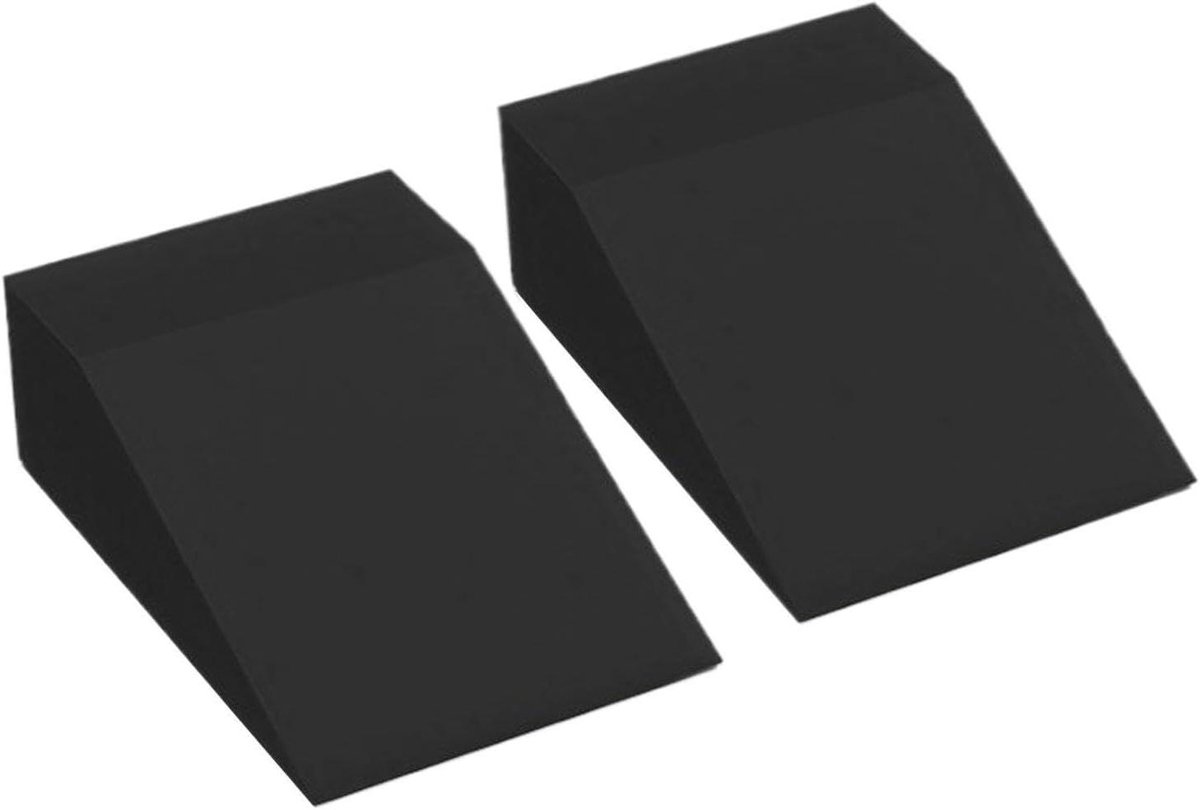Schuine Plank - Balanswig Hellingtrainer - Fitness Training - Duurzaam EVA Materiaal - 24x15x7.6cm - Zwart