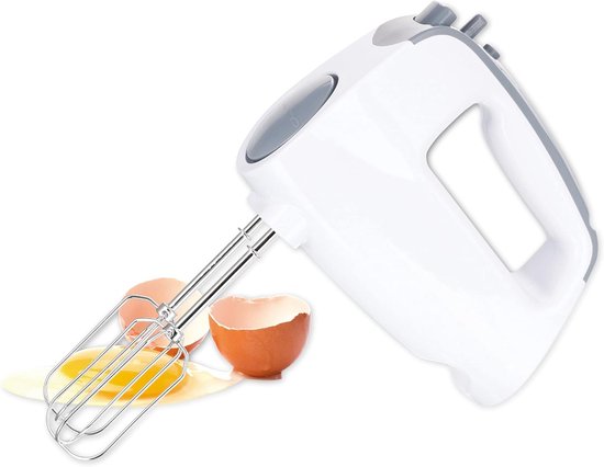 Handmixer - Keukenmixer - Beslag Maken - Zes Snelheden - 250 Watt - Wit — afbeelding 4