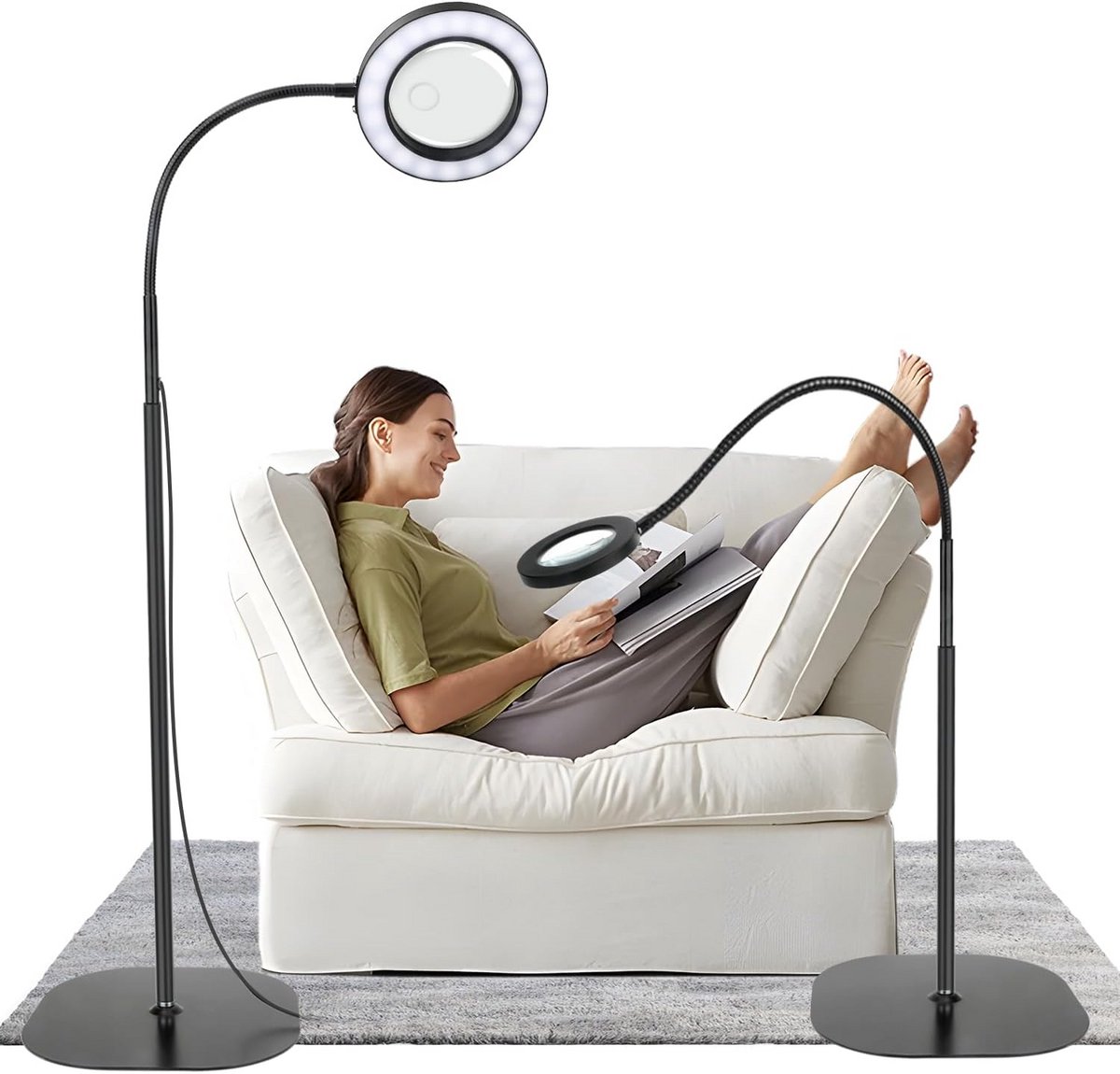 Vergrootglas met Verlichting - Loelamp - Vergrootlamp - Functioneel