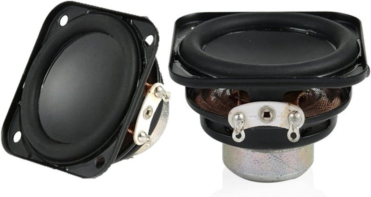 Speaker Set - Onderdelen Geluid - Audio Verbetering - Krachtig Intern Magneet - 45mm 6ohm 5W - Zwart