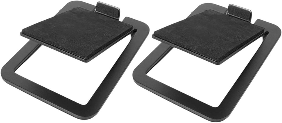 Speaker Stands - Audio Verhogers - Verbeter Geluid - Verstelbare Kanteling - 18 x 12 cm - Zwart