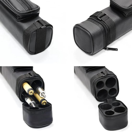 Biljartkeu tas 2/4 gaten zwembad keu koffer snooker club met verdeler biljart zwembad keu stick draagtas biljart koffer accessoires (wit 2 gaten) — afbeelding 3