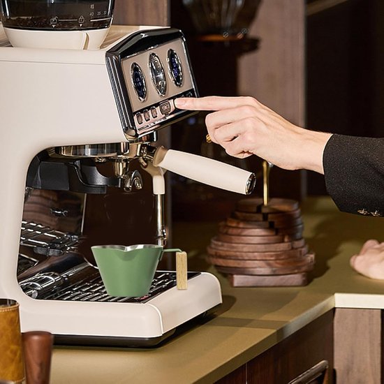 Roestvrij Stalen Koffie Drinkbeker,100ml Dubbele Tuit Cappuccino Mok met Maatverdeling | Beker voor Water met Handvat - Voor Café, Melk, Warme Chocolademelk, Thuis Bereiden Van Koffie, Latte, En Cappu — afbeelding 3