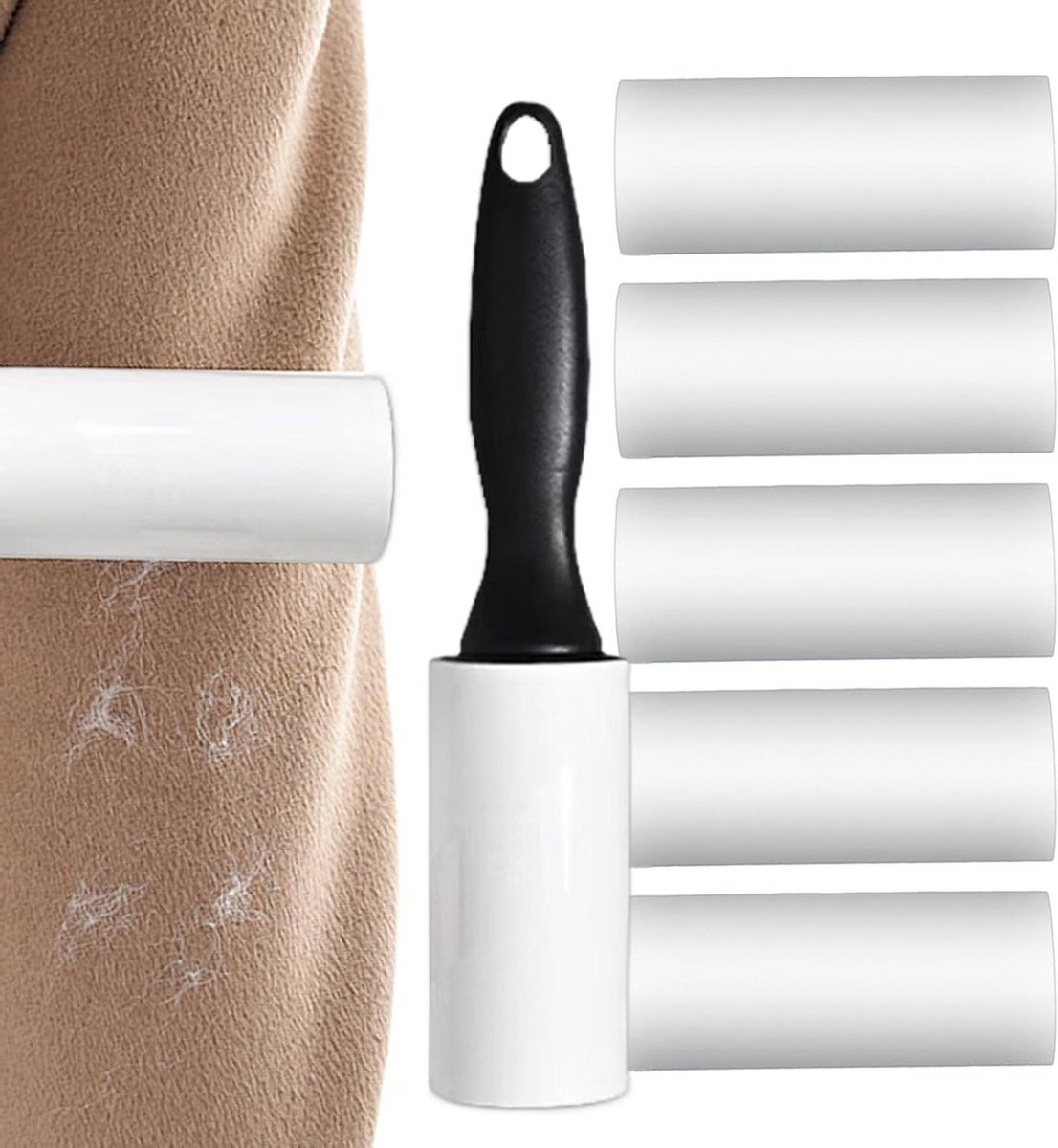 Kledingrollers - Pluisverwijderaars - Kleding Reinigen - Extra Kleefkracht - 6 Rollen - Wit