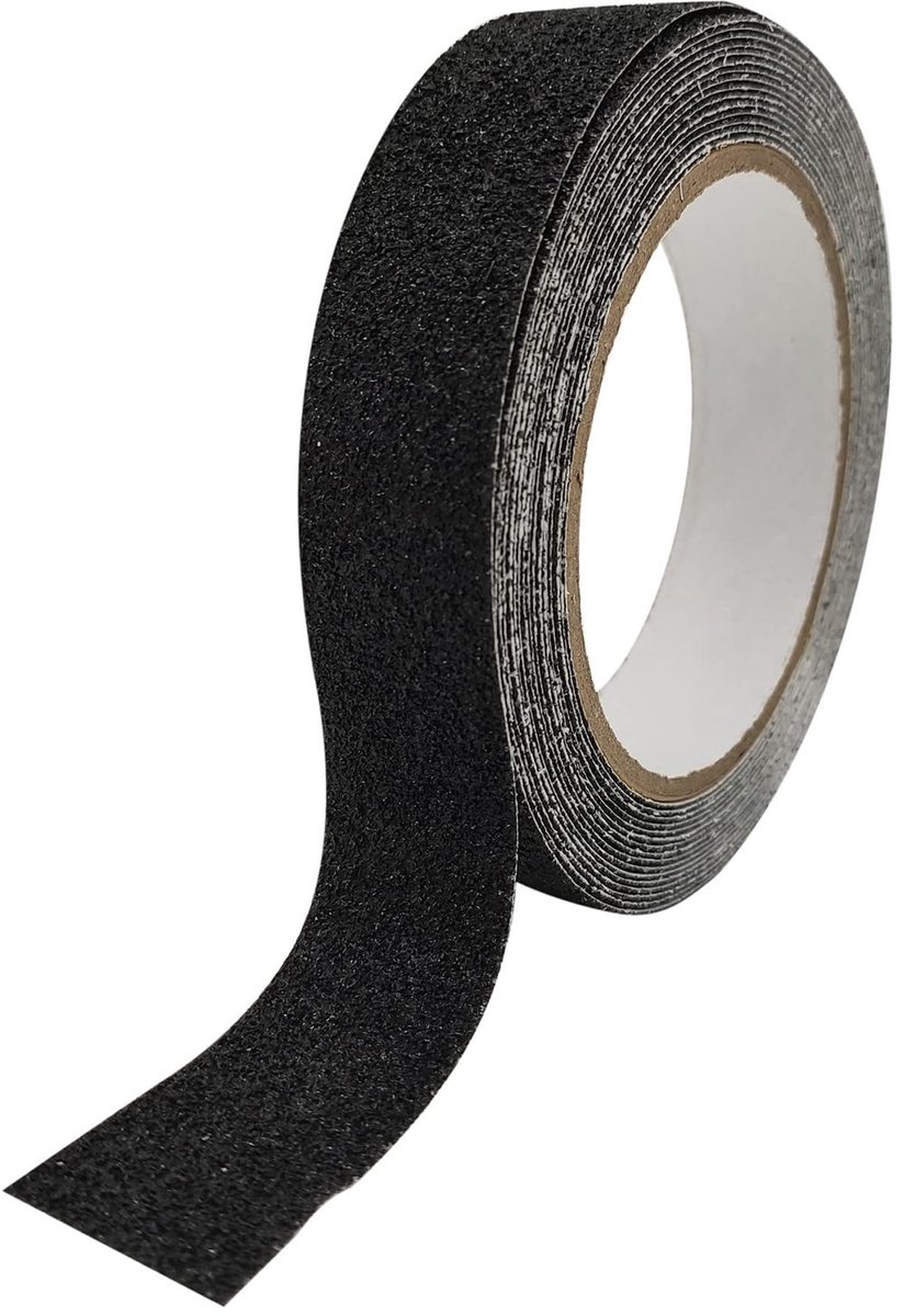 Dailygoods - Antislip Plakband voor Trap en Vloerbedekking Zwart