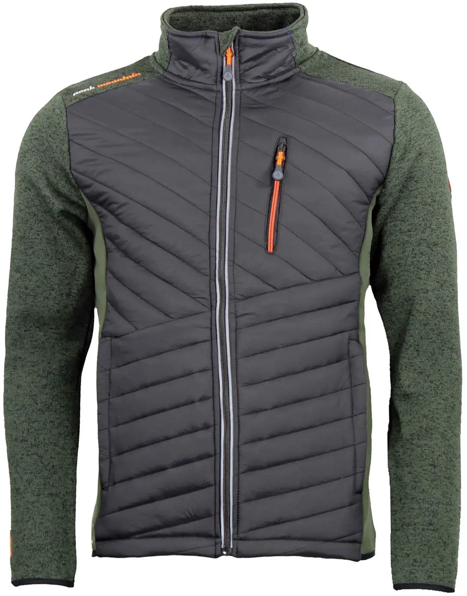 Fleece jas met gewatteerde inzetten Peak Mountain Chacha Creme