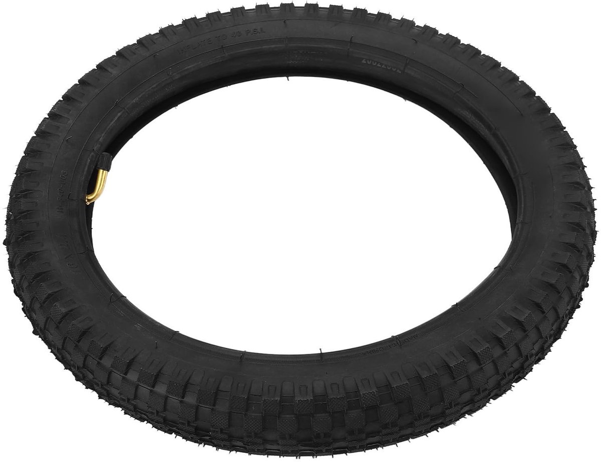 Dailygoods - Dailygoody - Fiets Buitenband - Kinderfietsband - Antislip Rubber - 16x2.4 Formaat - Duurzaam en Slijtvast - Geschikt voor Crossmotoren - Vervangende