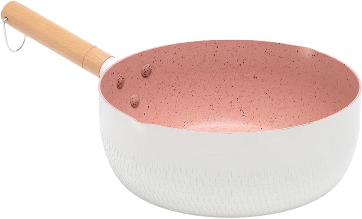 Antiaanbakpan - Kookpan - Gezond Koken - Maifanite Technologie - 22 cm - Zwart