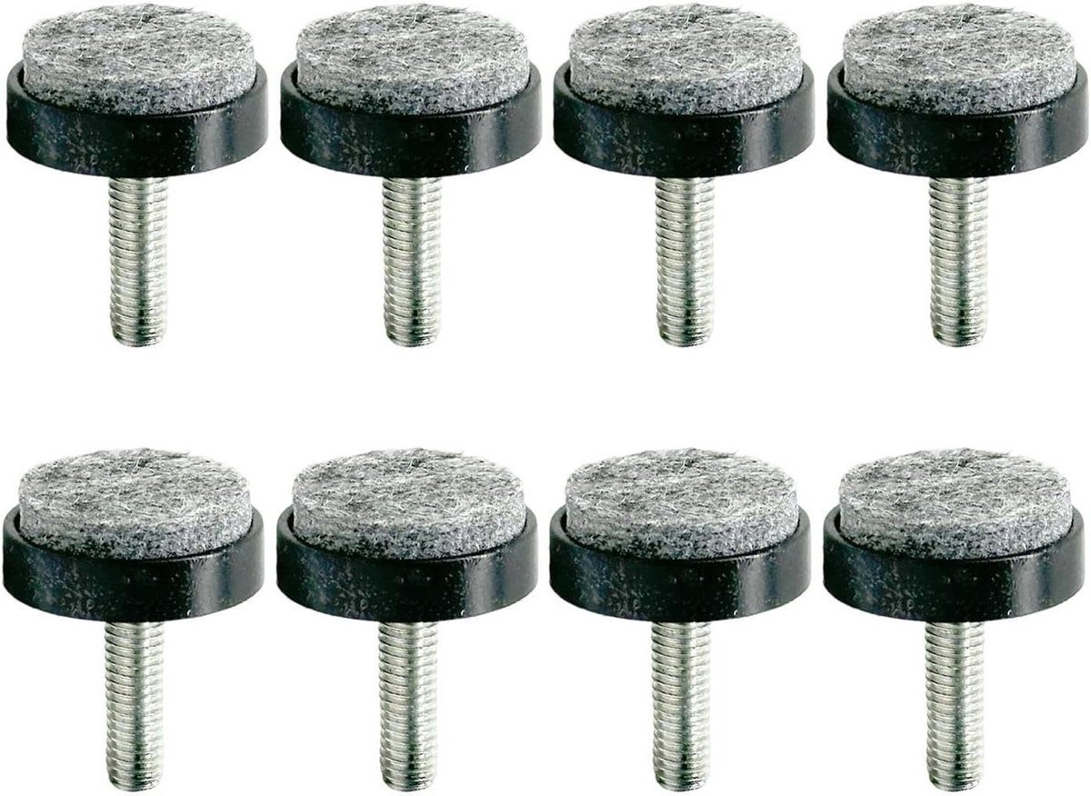 Stelpoten - Meubelvoetjes - Meubels Stabiliseren - Verstelbaar - 8 Stuks - Metaal