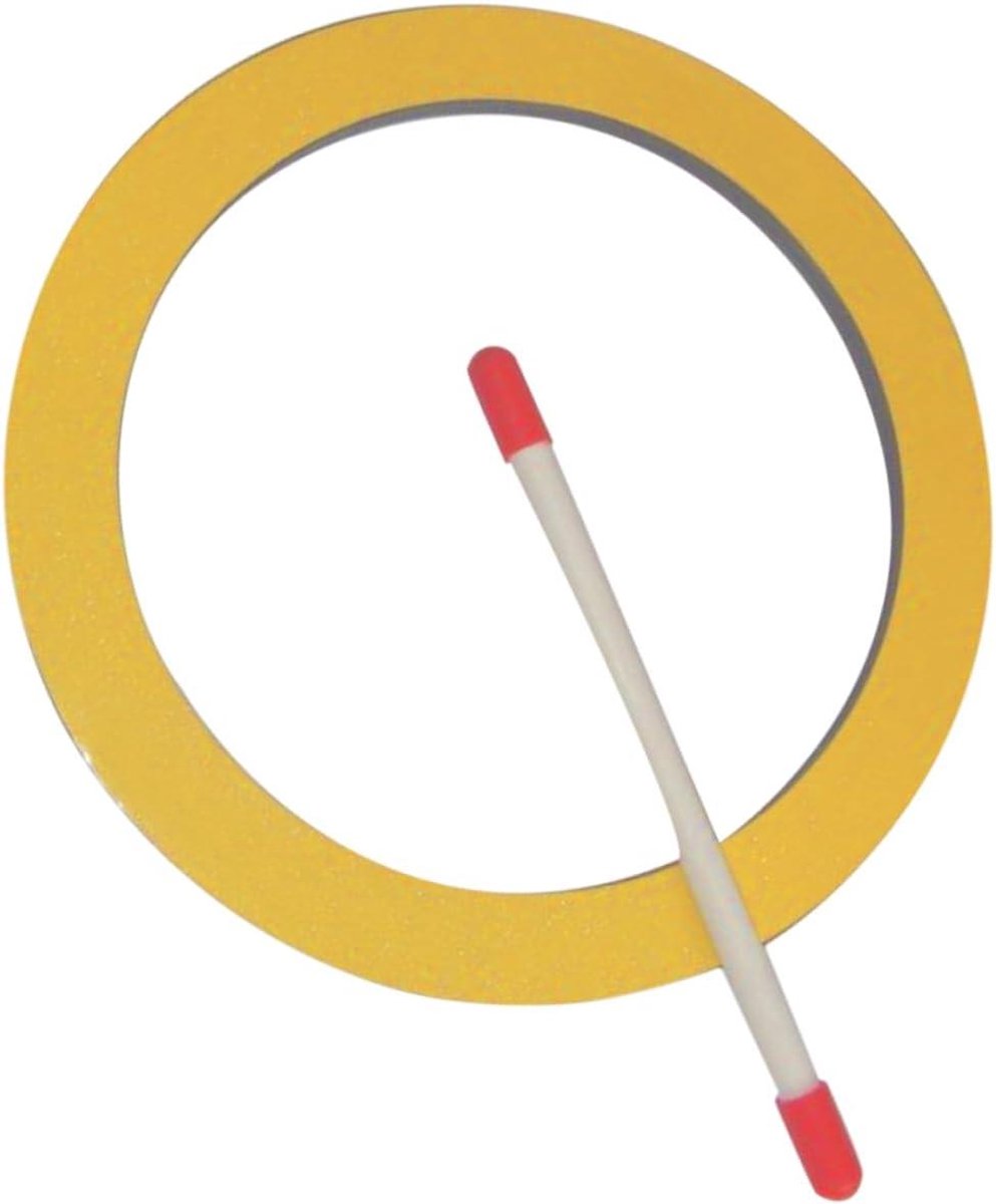 Handtrommel Set - Percussie Instrument - Muziek Maken - Draagbaar Ontwerp - 24 cm - Geel