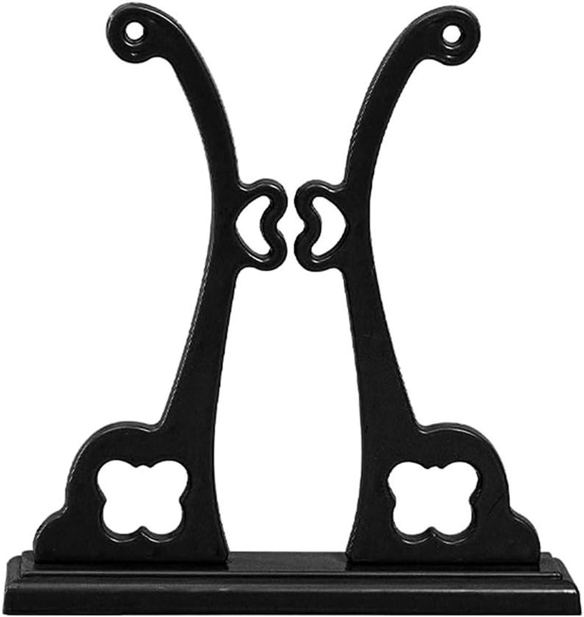 Waaierstandaard - Displayhouder - Bureau decoratie - Antiek ontwerp - 17 cm - Zwart