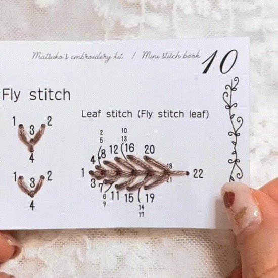 Naaiboek Creatief - Knutselset Leren - Naaivaardigheden Verbeteren - Stapsgewijze Instructies - 15x8 cm - Multicolor — afbeelding 3