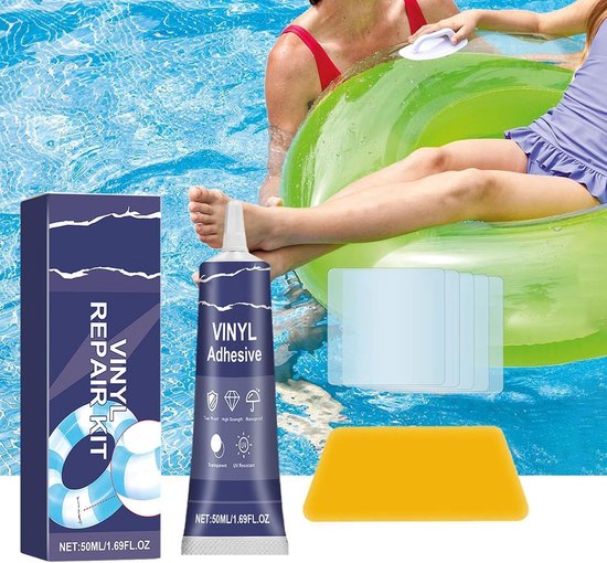 Reparatieset Opblaasbaar - Patch Kit - Watersport Reparatie - Duurzame Waterdichte Lijm - 50 ml Lijm 5 Patches - Zoals Afgebeeld — afbeelding 5