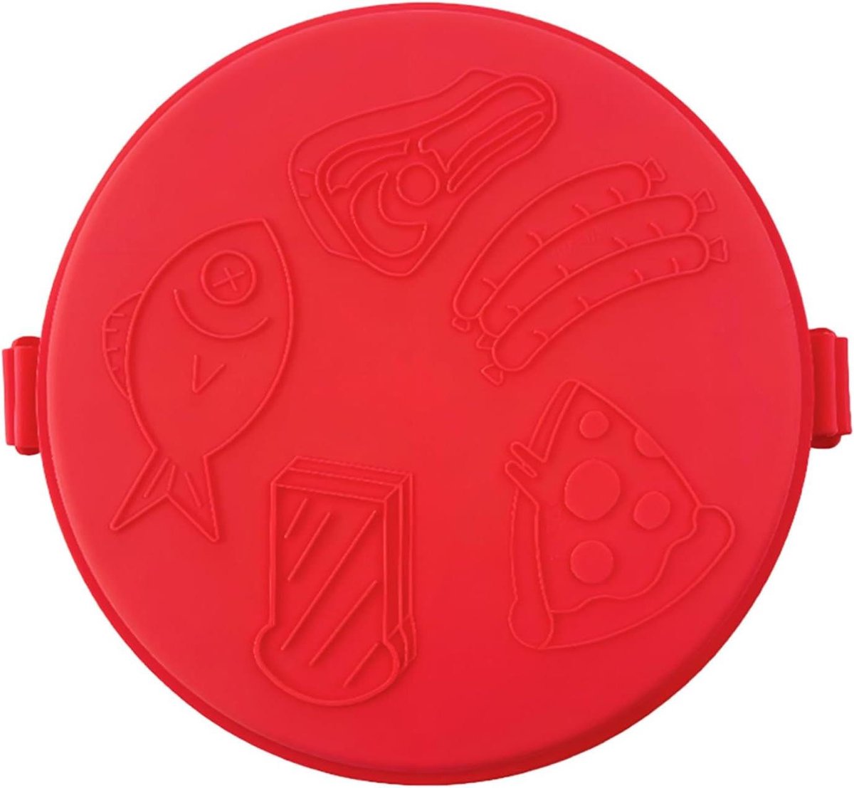 Magnetron Sandwich Maker - Snelle Panini Grill - Ontbijt Bakken - Quick-Heat Technologie - 25 cm Breed - Rood
