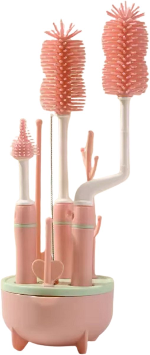Baby flessenborstel set - 5-delig - Storm groen — afbeelding 5