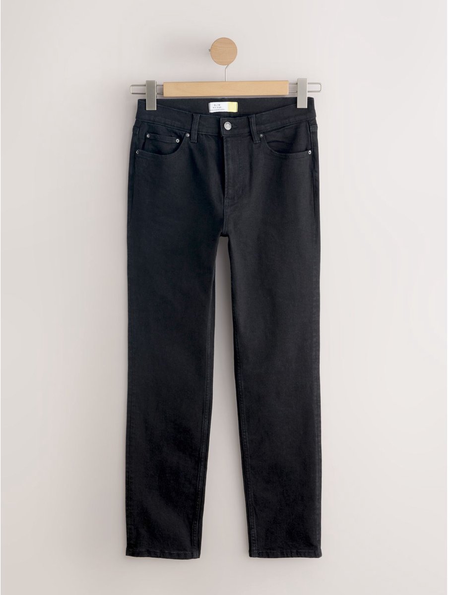 Next - Dames - Nette stretchjeans met halfhoge taille - Zwart