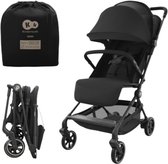 Kinderkraft NEBO Buggy - tot 22 kg eenhandig inklappen zelfstaand compact ontwerp 5-puntsgordel schouderriem transporttas - Zwart