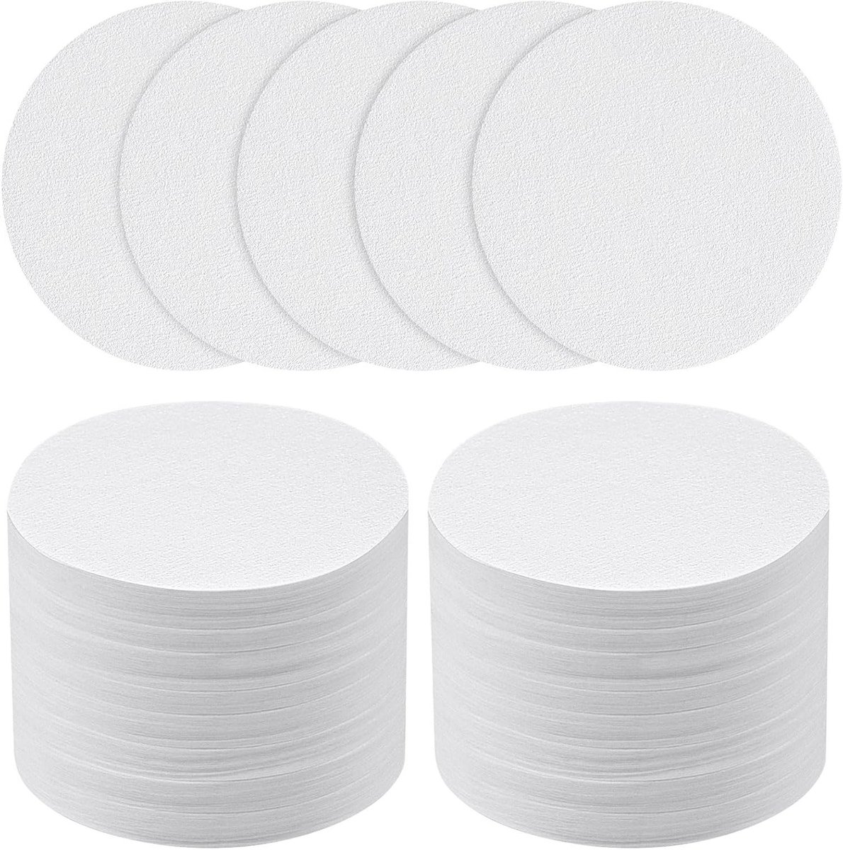 Ronde Koffiefilters 58mm - 400 Stuks Microfilter Vervangingen voor Koffiemachines en Espressoapparaten - Wit