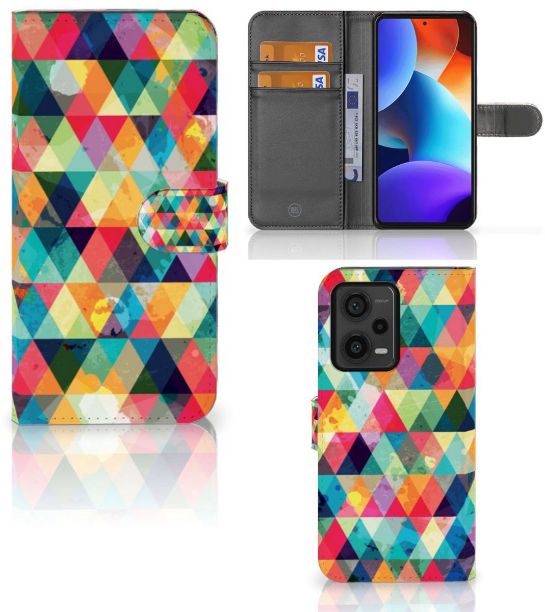 Xiaomi Redmi Note 12 Pro Plus Telefoon Hoesje Geruit