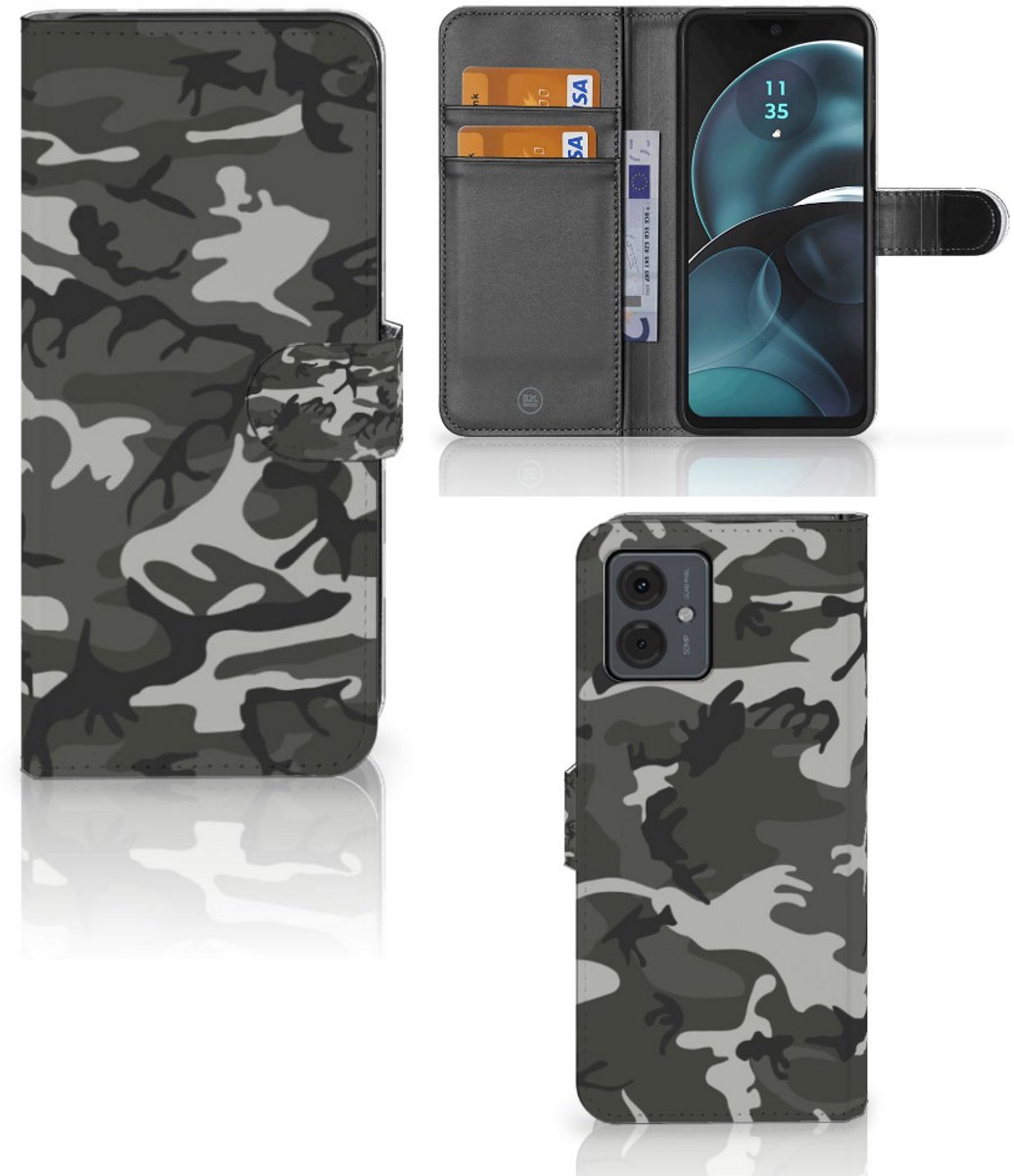 Motorola Moto G14 Telefoon Hoesje Army Light