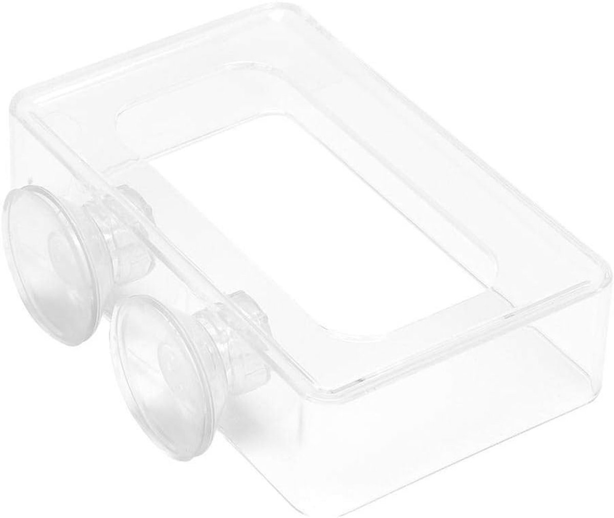 Voedingsring voor Betta en Goudvis - 2 Stuks Vierkante Acryl Drijvende Voedingsaccessoire voor Aquarium, Ideaal voor Vissenvoer en Onderwateromgeving