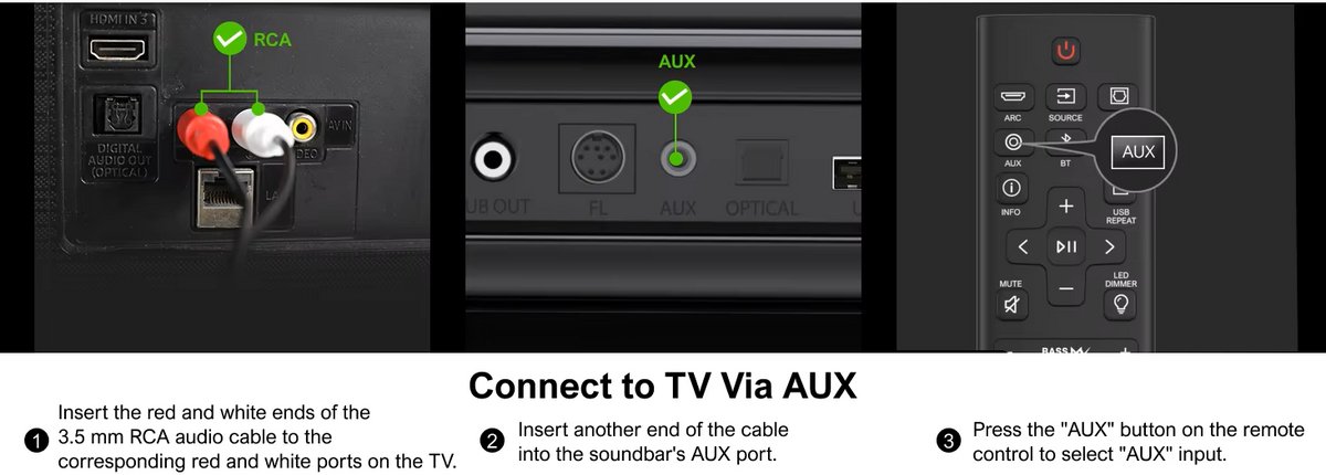 Soundbar - Soundbars voor TV en Theater - Soundbar met Subwoofer - 5.0ch - Sound Bar voor Smart TV - PC - Met RGB-verlichting - Afneembare - Met App-bediening - HDMI - ARC - OPT - AUX - EU Stekker - Zwart