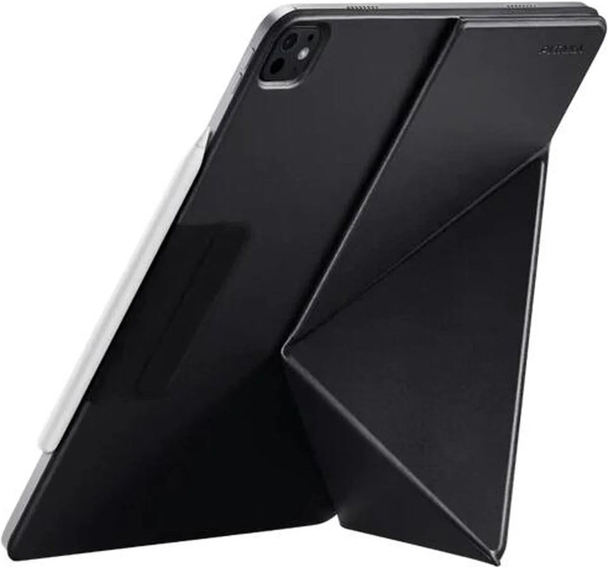 Pitaka MagEZ Folio hoesje 2 iPad Pro 11 (M4-M5) – Eenvoudig schakelen tussen landschap- en portretmodus – Vier standen voor optimale kijk- en typposities – Verborgen, ingebouwde pennenhouder voor veilige opslag van je stylus - Zwart