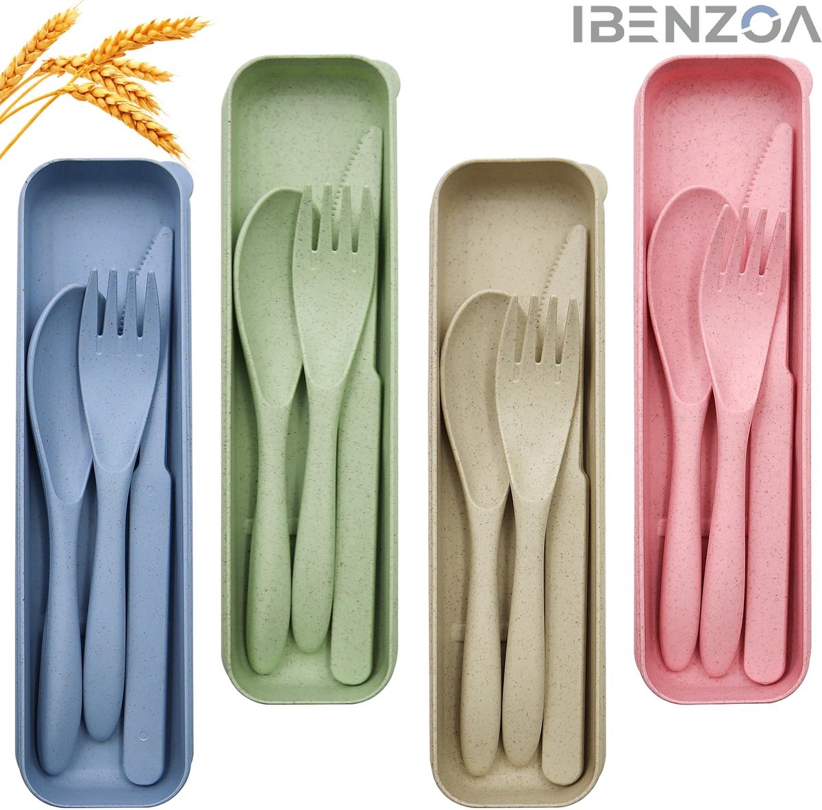Campingbestek Set - Modern Design - 4 Stuks - Herbruikbaar