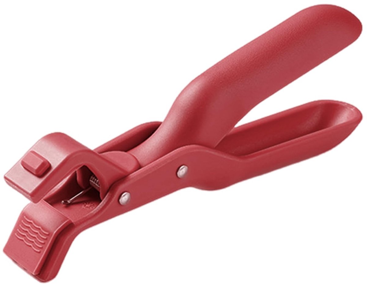Allecto - Anti-scald Clip - Rood Silicone Handvat voor Veilig Koken - Grillaccessoire - Veilig en Handig - Koken en Grillen - Perfect voor Keuken -...