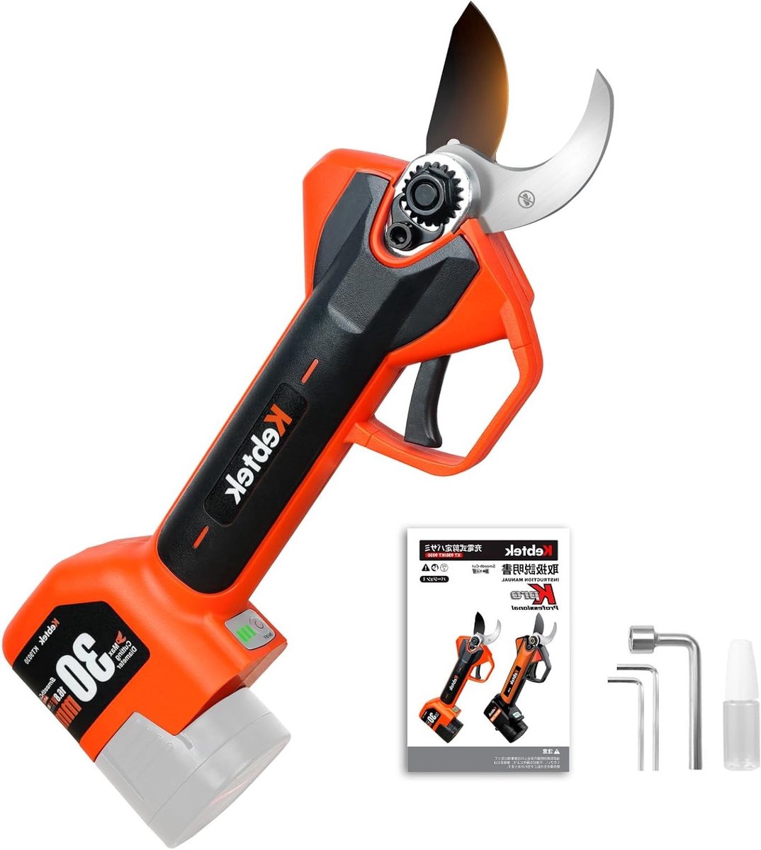 Professionele Accu Takkenknipper 16.8 V - Elektrische Snoeischaar voor Bomen, Takken en Rozen met Veiligheidsschakelaar en Lange Looptijd